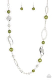All About Me - Green Necklace - Paparazzi Accessories Necklace Bedazzle Me Pretty Mobile Fashion Boutique