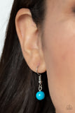 All Across the GLOBETROTTER - Blue Necklace - Paparazzi Accessories Necklace Bedazzle Me Pretty Mobile Fashion Boutique