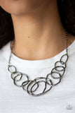 All Around Radiance - Black Necklace - Paparazzi Accessories Necklace Bedazzle Me Pretty Mobile Fashion Boutique