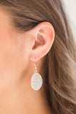 All Dazzle - Rose Gold Earrings - Paparazzi Accessories Earrings Bedazzle Me Pretty Mobile Fashion Boutique