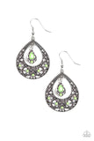 All-Girl Glow - Green Earrings - Paparazzi Accessories Earrings Bedazzle Me Pretty Mobile Fashion Boutique