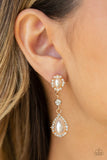 All-GLOWING - Gold Earrings - Paparazzi Accessories Earrings Bedazzle Me Pretty Mobile Fashion Boutique