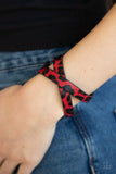 All GRRirl - Red Bracelet - Paparazzi Accessories Bracelet Bedazzle Me Pretty Mobile Fashion Boutique