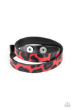 All GRRirl - Red Bracelet - Paparazzi Accessories Bracelet Bedazzle Me Pretty Mobile Fashion Boutique