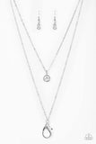 All I Need Is Glitter - White Lanyard - Paparazzi Accessories Lanyard Bedazzle Me Pretty Mobile Fashion Boutique