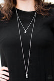 All I Need Is Glitter - White Lanyard - Paparazzi Accessories Lanyard Bedazzle Me Pretty Mobile Fashion Boutique