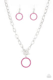 All In Favor - Pink Necklace - Paparazzi Accessories Necklace Bedazzle Me Pretty Mobile Fashion Boutique