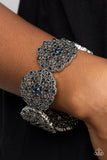 All in the Details - Blue Bracelet - Paparazzi Accessories Bracelet Bedazzle Me Pretty Mobile Fashion Boutique