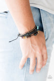 All Out Adventure - Black Bracelet - Paparazzi Accessories Bracelet Bedazzle Me Pretty Mobile Fashion Boutique