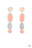 All Out Allure - Orange Post Earrings - Paparazzi Accessories Post Earrings Bedazzle Me Pretty Mobile Fashion Boutique