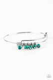 All Roads Lead To ROAM - Green Bracelet - Paparazzi Accessories Bracelet Bedazzle Me Pretty Mobile Fashion Boutique