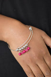 All Roads Lead To ROAM - Pink Bracelet - Paparazzi Accessories Bracelet Bedazzle Me Pretty Mobile Fashion Boutique