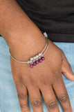 All Roads Lead To ROAM - Purple Bracelet - Paparazzi Accessories Bracelet Bedazzle Me Pretty Mobile Fashion Boutique