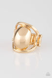 All Shine, All The Time - Gold Ring - Paparazzi Accessories Ring Bedazzle Me Pretty Mobile Fashion Boutique