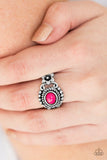 All Summer Long - Pink Ring - Paparazzi Accessories Ring Bedazzle Me Pretty Mobile Fashion Boutique