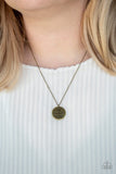 All Things Are Possible - Brass Necklace - Paparazzi Accessories Necklace Bedazzle Me Pretty Mobile Fashion Boutique