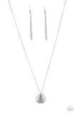 All Things Are Possible - Silver Necklace - Paparazzi Accessories Necklace Bedazzle Me Pretty Mobile Fashion Boutique