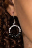 All Time GLOW - Black Earrings - Paparazzi Accessories Earrings Bedazzle Me Pretty Mobile Fashion Boutique