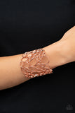 All Turned Around - Copper Bracelet - Paparazzi Accessories Bracelet Bedazzle Me Pretty Mobile Fashion Boutique