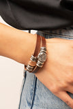 All Willy-Nilly - Orange Bracelet - Paparazzi Accessories Bracelet Bedazzle Me Pretty Mobile Fashion Boutique