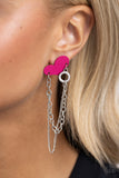 Altered Affection - Pink Post Earrings - Paparazzi Accessories Post Earrings Bedazzle Me Pretty Mobile Fashion Boutique