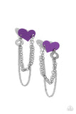 Altered Affection - Purple Post Earrings - Paparazzi Accessories Post Earrings Bedazzle Me Pretty Mobile Fashion Boutique
