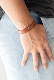 Always An Adventure - Brown Bracelet - Paparazzi Accessories Bracelet Bedazzle Me Pretty Mobile Fashion Boutique