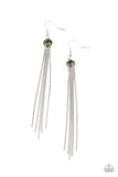 Always In Motion - Silver Earrings - Paparazzi Accessories Earrings Bedazzle Me Pretty Mobile Fashion Boutique