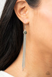 Always In Motion - Silver Earrings - Paparazzi Accessories Earrings Bedazzle Me Pretty Mobile Fashion Boutique