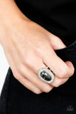 Always OVAL-achieving - Silver Ring - Paparazzi Accessories Ring Bedazzle Me Pretty Mobile Fashion Boutique