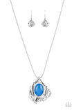 Amazon Amulet - Blue Necklace - Paparazzi Accessories Necklace Bedazzle Me Pretty Mobile Fashion Boutique