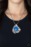 Amazon Amulet - Blue Necklace - Paparazzi Accessories Necklace Bedazzle Me Pretty Mobile Fashion Boutique