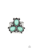 Ambrosial Garden - Green Ring - Paparazzi Accessories Ring Bedazzle Me Pretty Mobile Fashion Boutique