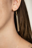 America The Beautiful - Gold Necklace - Paparazzi Accessories Necklace Bedazzle Me Pretty Mobile Fashion Boutique