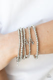 American All-Star - Silver Bracelet - Paparazzi Accessories Bracelet Bedazzle Me Pretty Mobile Fashion Boutique