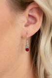 American Girl - Red Necklace - Paparazzi Accessories Necklace Bedazzle Me Pretty Mobile Fashion Boutique