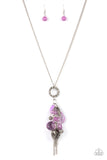 AMOR to Love - Purple Necklace - Paparazzi Accessories Necklace Bedazzle Me Pretty Mobile Fashion Boutique
