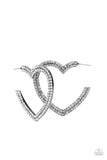 AMORE to Love - Black Earrings - Paparazzi Accessories Earrings FS-Bedazzle Me Pretty Mobile Fashion Boutique
