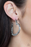 AMORE to Love - Black Earrings - Paparazzi Accessories Earrings FS-Bedazzle Me Pretty Mobile Fashion Boutique