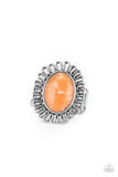 Anasazi Arbor - Orange Ring - Paparazzi Accessories Ring Bedazzle Me Pretty Mobile Fashion Boutique