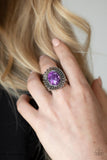 Anasazi Arbor - Purple Ring - Paparazzi Accessories Ring Bedazzle Me Pretty Mobile Fashion Boutique