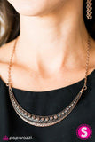 Anchors Aweigh - Copper Necklace - Paparazzi Accessories Necklace Bedazzle Me Pretty Mobile Fashion Boutique