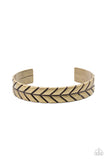Ancient Archer - Brass Mens Bracelet - Paparazzi Accessories Mens Bracelet Bedazzle Me Pretty Mobile Fashion Boutique