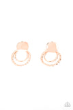 Ancient Arts - Copper Post Earrings - Paparazzi Accessories Post Earrings Bedazzle Me Pretty Mobile Fashion Boutique