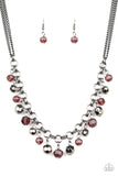 And The Crowd Cheers - Purple Necklace - Paparazzi Accessories Necklace Bedazzle Me Pretty Mobile Fashion Boutique