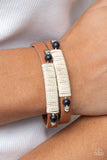 And ZEN Some - Black Bracelet - Paparazzi Accessories Bracelet Bedazzle Me Pretty Mobile Fashion Boutique
