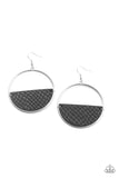 Animal Aesthetic - Black Earrings - Paparazzi Accessories Earrings Bedazzle Me Pretty Mobile Fashion Boutique