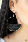 Animal Aesthetic - Black Earrings - Paparazzi Accessories Earrings Bedazzle Me Pretty Mobile Fashion Boutique