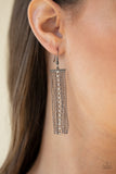 Another Day, Another DRAMA - Black Earrings - Paparazzi Accessories Earrings Bedazzle Me Pretty Mobile Fashion Boutique