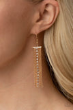 Another Day, Another DRAMA - Gold Earrings - Paparazzi Accessories Earrings Bedazzle Me Pretty Mobile Fashion Boutique